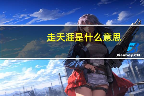 走天涯是什么意思