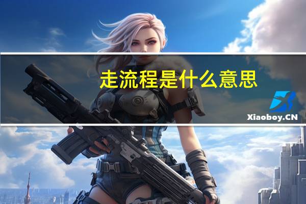 走流程是什么意思