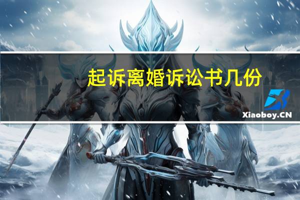 起诉离婚诉讼书几份