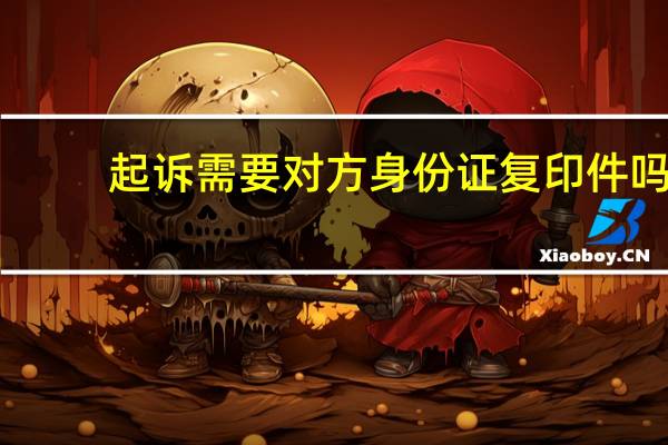 起诉需要对方身份证复印件吗