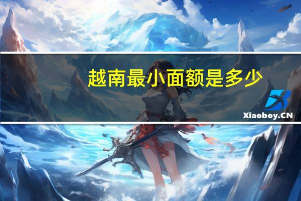 越南最小面额是多少