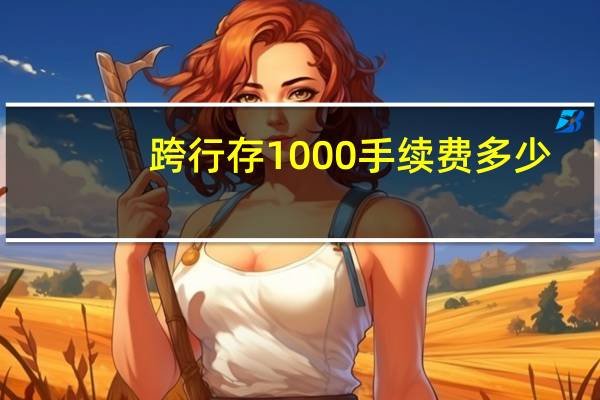 跨行存1000手续费多少