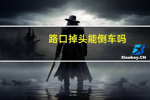 路口掉头能倒车吗