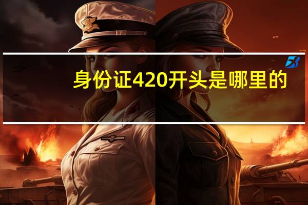 身份证420开头是哪里的
