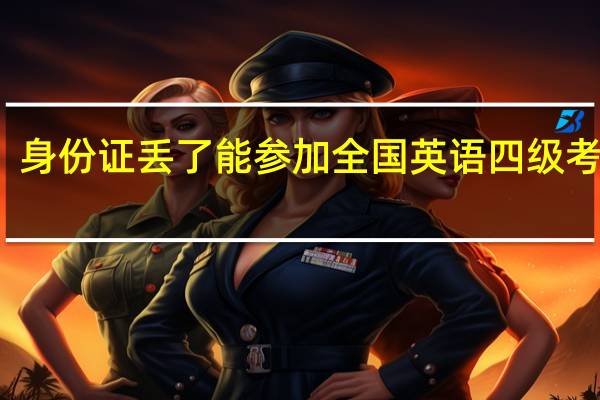 身份证丢了能参加全国英语四级考试吗