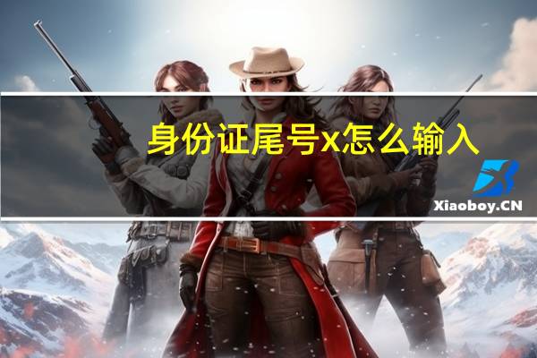 身份证尾号x怎么输入