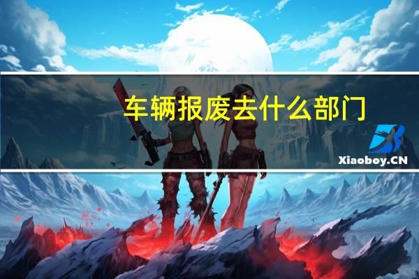 车辆报废去什么部门