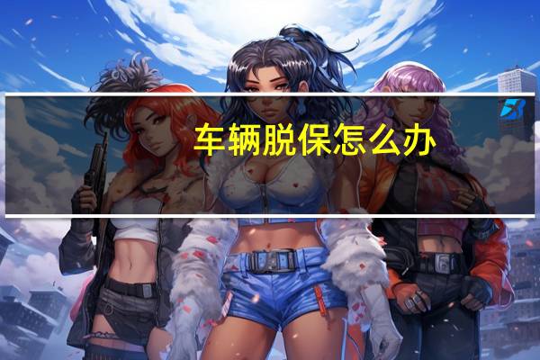 车辆脱保怎么办