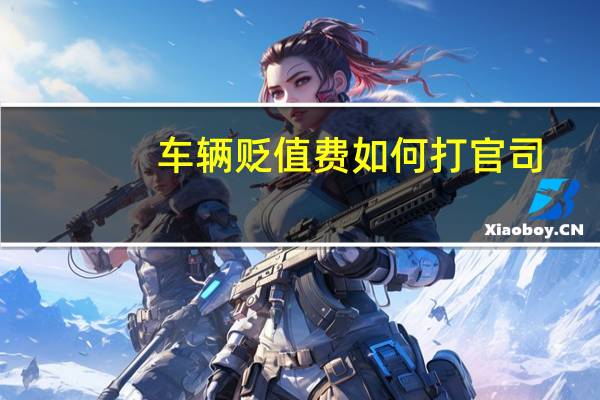 车辆贬值费如何打官司