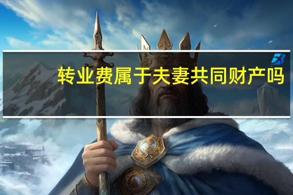 转业费属于夫妻共同财产吗
