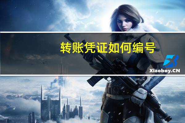 转账凭证如何编号