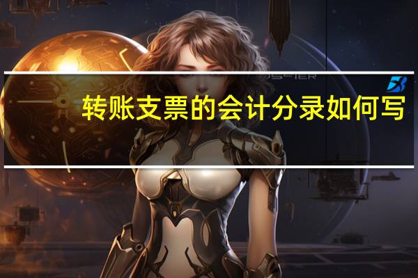 转账支票的会计分录如何写