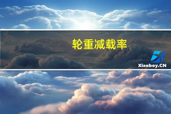 轮重减载率