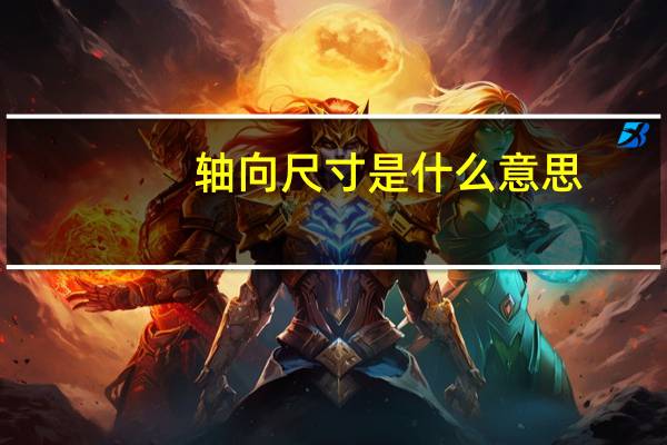 轴向尺寸是什么意思