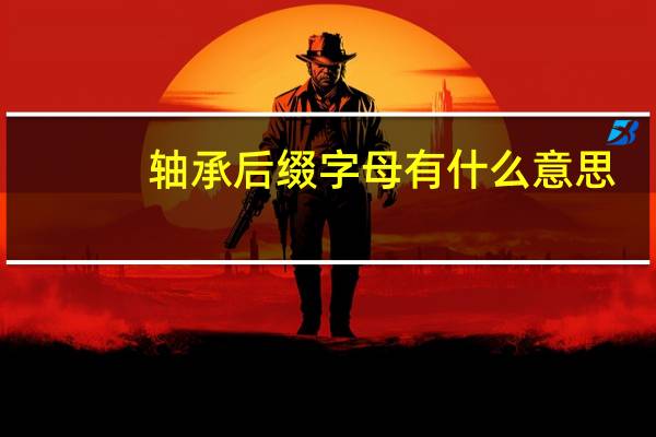 轴承后缀字母有什么意思