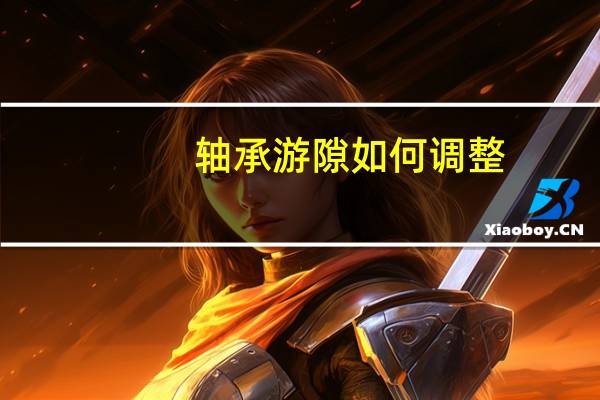 轴承游隙如何调整