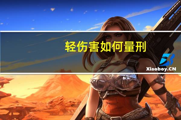 轻伤害如何量刑
