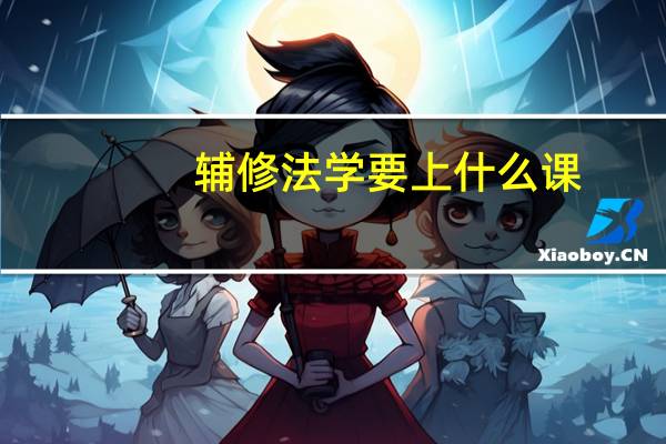 辅修法学要上什么课