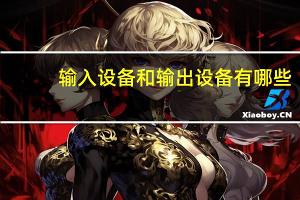 输入设备和输出设备有哪些