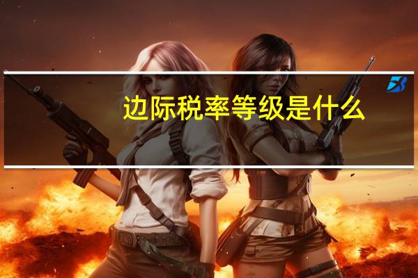 边际税率等级是什么