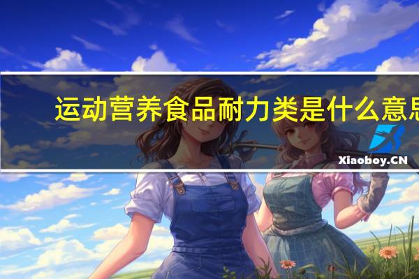 运动营养食品耐力类是什么意思