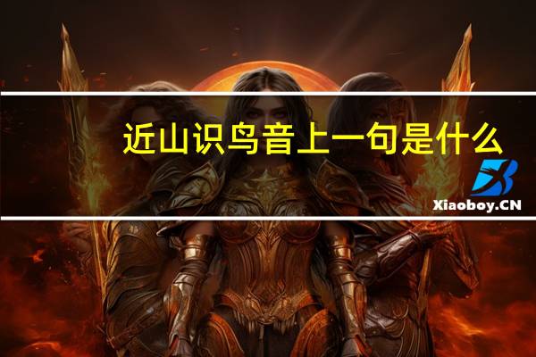 近山识鸟音上一句是什么