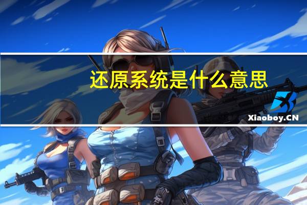 还原系统是什么意思