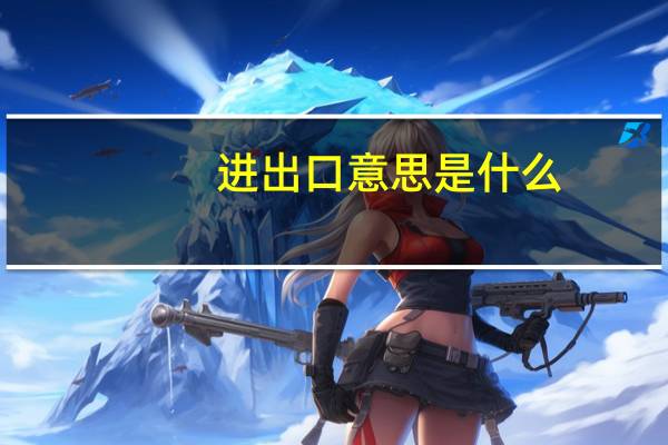 进出口意思是什么