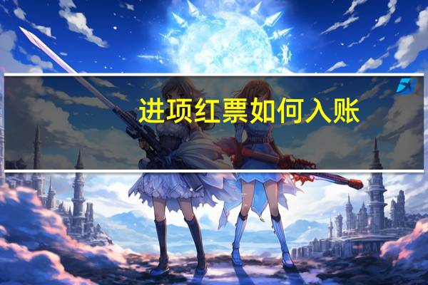 进项红票如何入账