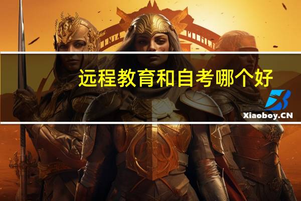 远程教育和自考哪个好
