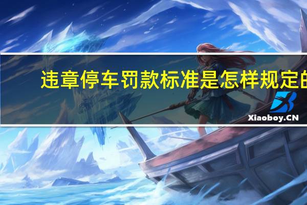 违章停车罚款标准是怎样规定的