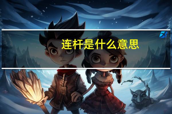 连杆是什么意思