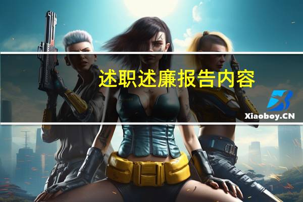 述职述廉报告内容