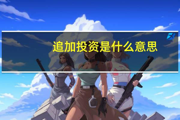 追加投资是什么意思