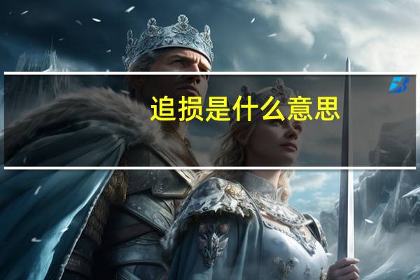 追损是什么意思