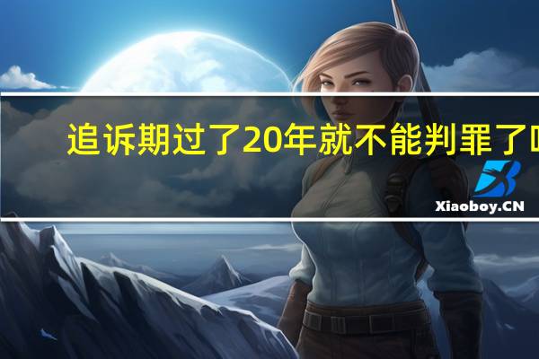 追诉期过了20年就不能判罪了吗