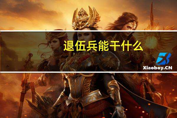 退伍兵能干什么