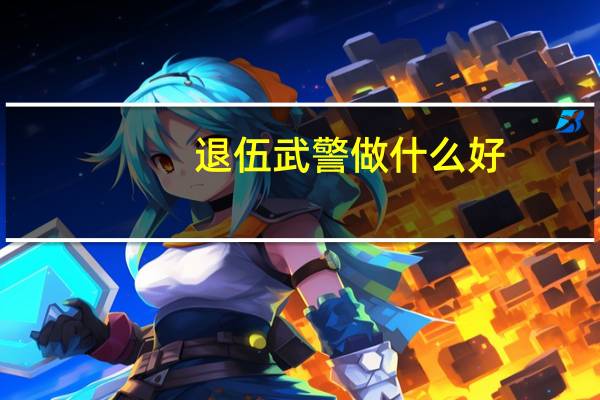 退伍武警做什么好