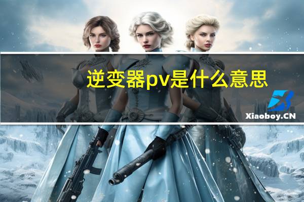 逆变器pv是什么意思