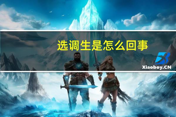 选调生是怎么回事?