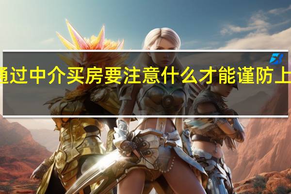 通过中介买房要注意什么才能谨防上当受骗