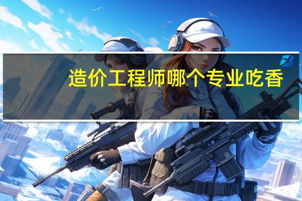 造价工程师哪个专业吃香