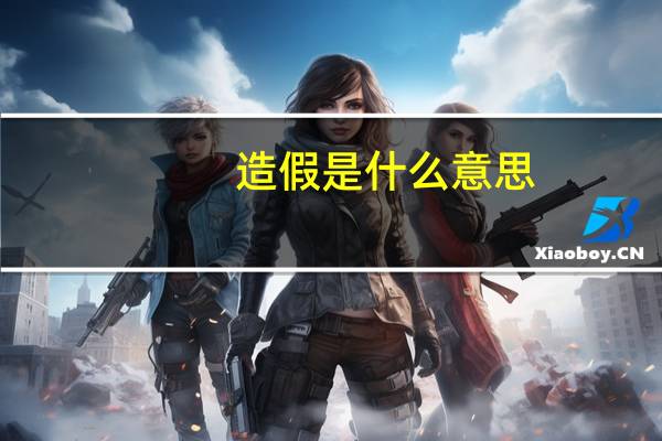 造假是什么意思