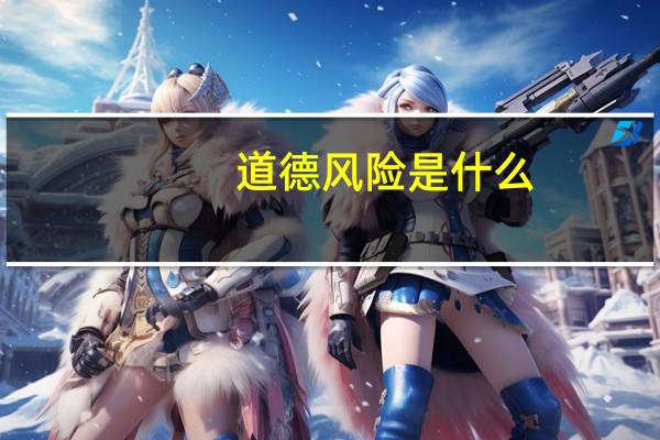 道德风险是什么