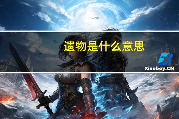 遗物是什么意思