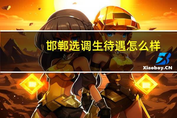 邯郸选调生待遇怎么样