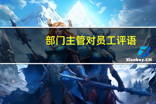 部门主管对员工评语