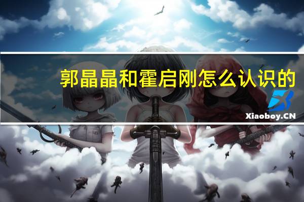 郭晶晶和霍启刚怎么认识的