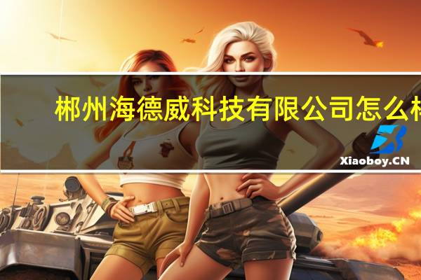 郴州海德威科技有限公司怎么样