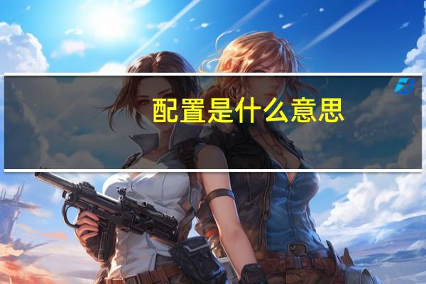 配置是什么意思